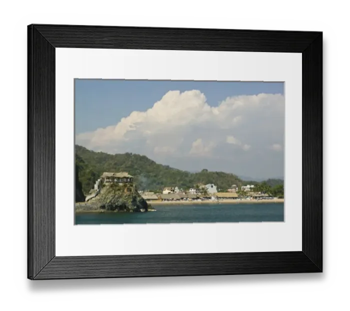 Framed Print : Mexico, Jalisco, Melaque. Bar atop high rock / Bahia de Navidad Bay Framed Print : Mexico, Jalisco, Melaque. Bar atop high rock / Bahia de Navidad Bay