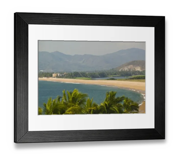 Framed Print : Mexico, Jalisco, Barra de Navidad. Town Beach Framed Print : Mexico, Jalisco, Barra de Navidad. Town Beach