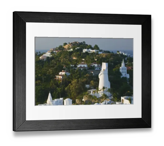 Framed Print : Mexico, Colima, Manzanillo. Brisas Las Hadas Resort Water Tower / Sunrise Framed Print : Mexico, Colima, Manzanillo. Brisas Las Hadas Resort Water Tower / Sunrise