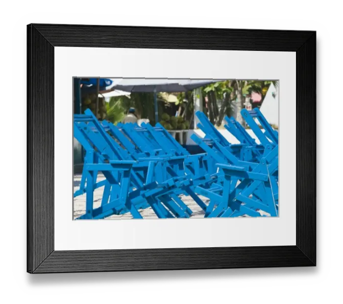 Framed Print : Mexico, Colima, Cuyutlan. Beach Chairs Framed Print : Mexico, Colima, Cuyutlan. Beach Chairs