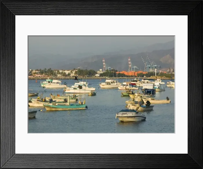 Framed Print : Mexico, Colima, Manzanillo. Fishing Port / Sunset Framed Print : Mexico, Colima, Manzanillo. Fishing Port / Sunset