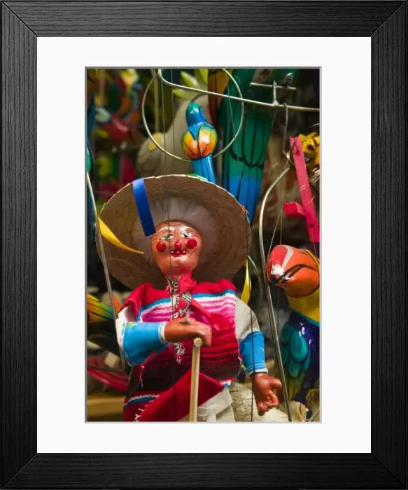 Framed Print : Mexico, Guerrero, Zihuatanejo. Mexican Puppets at the Tourist Market Framed Print : Mexico, Guerrero, Zihuatanejo. Mexican Puppets at the Tourist Market
