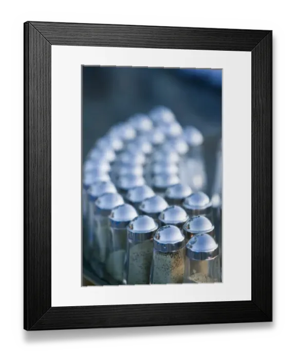 Framed Print : Mexico, Guerrero, Ixtapa. Playa del Palmar / Beachside Cafe / Saltshakers Framed Print : Mexico, Guerrero, Ixtapa. Playa del Palmar / Beachside Cafe / Saltshakers