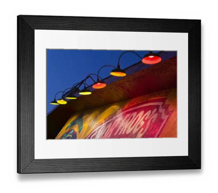 Framed Print : Mexico, Guerrero, Ixtapa. Detail of Senor Frog Bar Sign