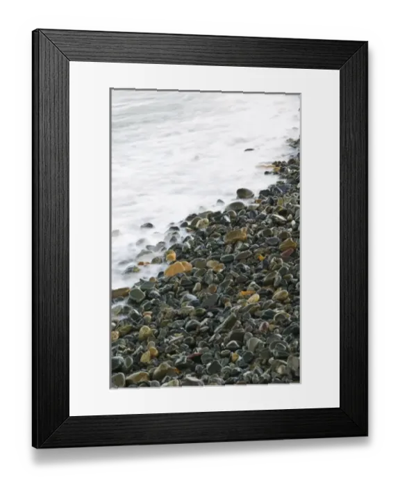Framed Print : Mexico, Guerrero, Ixtapa. Incoming Tide  /  Playa Quieta Beach  /  Dawn