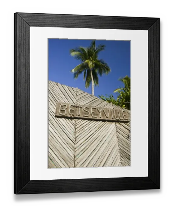 Framed Print : Mexico, Guerrero, Barra de Potosi. Entrance to Betseyville, resort owned and designed Framed Print : Mexico, Guerrero, Barra de Potosi. Entrance to Betseyville, resort owned and designed