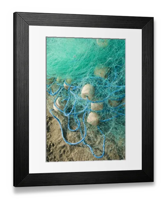 Framed Print : Mexico, Guerrero, Barra de Potosi. Fishing Net Framed Print : Mexico, Guerrero, Barra de Potosi. Fishing Net