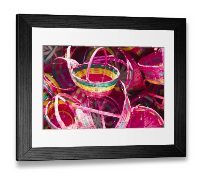 Framed Print : Mexico, Guerrero, Petatlan. Mexican Baskets Framed Print : Mexico, Guerrero, Petatlan. Mexican Baskets