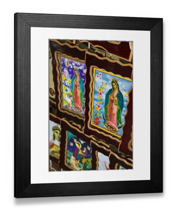 Framed Print : Mexico, Guerrero, Petatlan. Virgin of Guadalupe Art at the Santuario Nacional del Framed Print : Mexico, Guerrero, Petatlan. Virgin of Guadalupe Art at the Santuario Nacional del