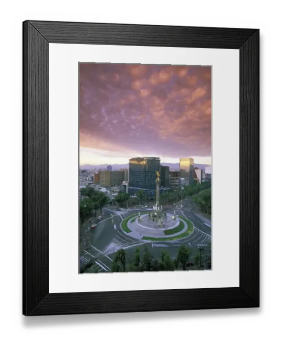 Framed Print : North America, Mexico, Mexico City, Paseo de la Reforma. Monumento de la Independencia Framed Print : North America, Mexico, Mexico City, Paseo de la Reforma. Monumento de la Independencia