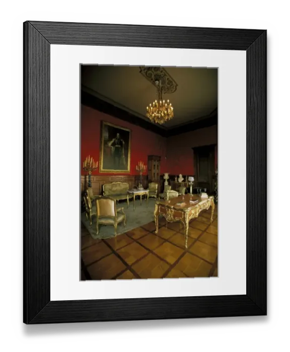 Framed Print : North America, Mexico, Mexico City. Castillo de Chapultapec, palace drawing room display Framed Print : North America, Mexico, Mexico City. Castillo de Chapultapec, palace drawing room display