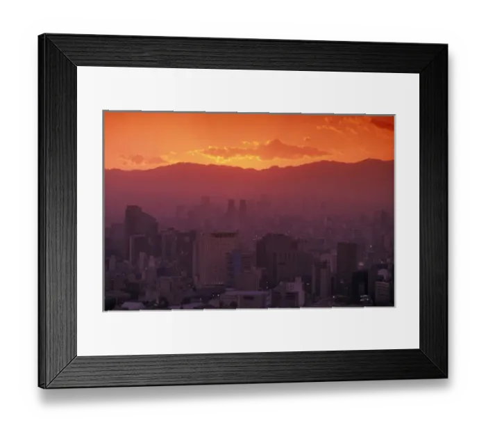 Framed Print : North America, Mexico, Mexico City. Commercial highrises of the business district