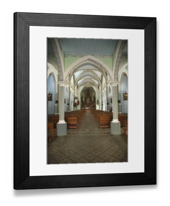 Framed Print : Nicaragua, Granada. Interior of Capilla de Maria Auxiliadora church
