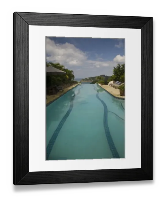 Framed Print : Nicaragua, San Juan del Sur. Infinity pool at upscale resort hotel Framed Print : Nicaragua, San Juan del Sur. Infinity pool at upscale resort hotel