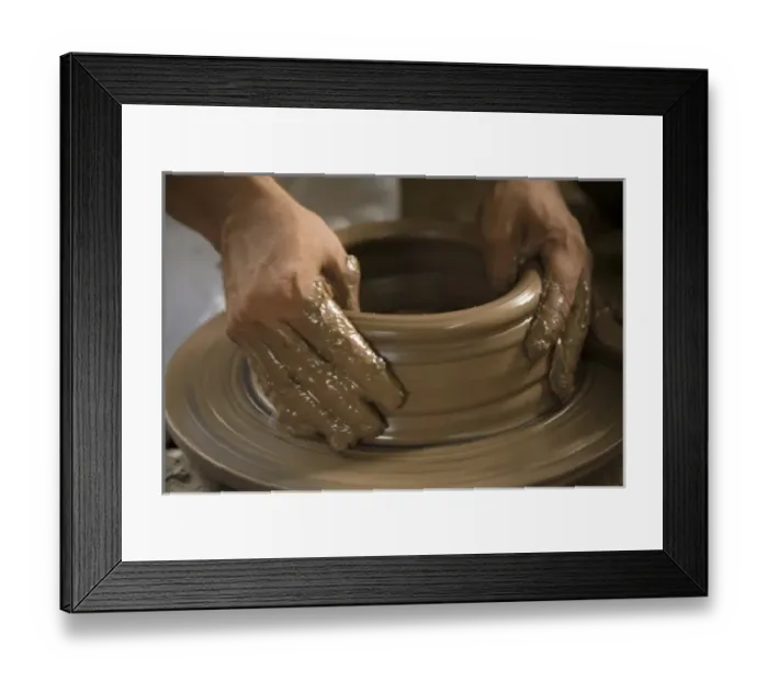 Framed Print : Nicaragua, Catarina. Potters hands creating clay pottery on spinning wheel Framed Print : Nicaragua, Catarina. Potters hands creating clay pottery on spinning wheel