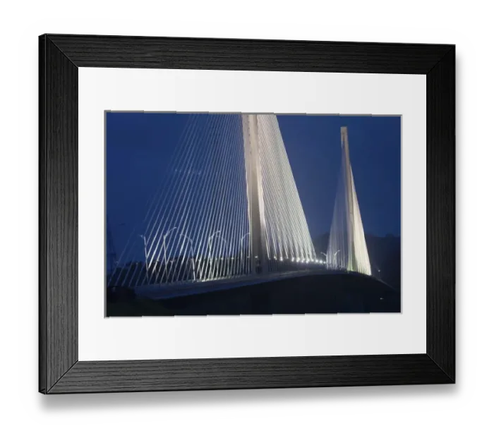 Framed Print : Panama, Panama Canal, new bridge over Panama Canal, Millennium bridge