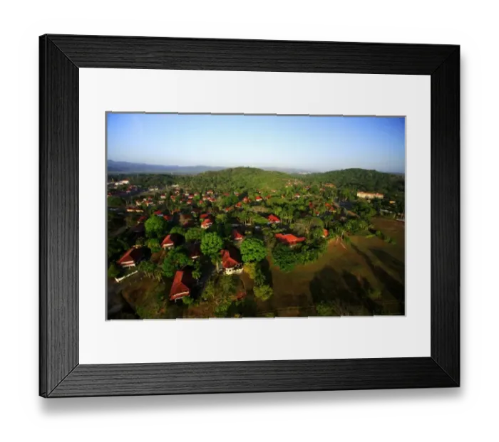 Framed Print : aerial view of Albrook neigborhood of Panama City, Panama Framed Print : aerial view of Albrook neigborhood of Panama City, Panama