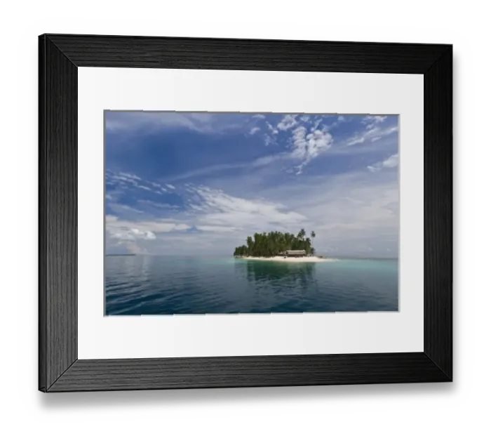 Framed Print : Panama. San Blas Islands off the northern coast of Panama