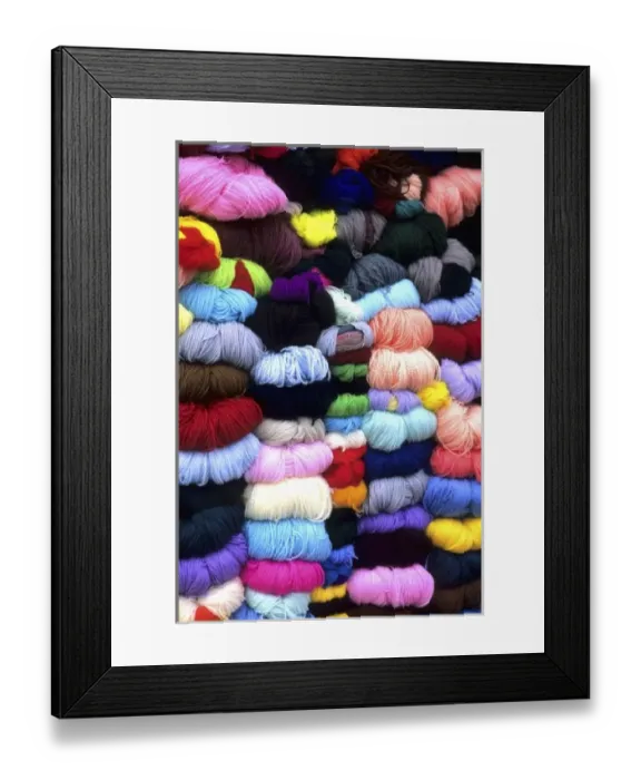 Framed Print : Life in Peru Cuzco beautiful color graphic of wool and fabric yarn in town with high Framed Print : Life in Peru Cuzco beautiful color graphic of wool and fabric yarn in town with high