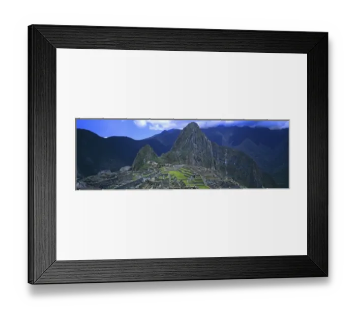 Framed Print : Panoramic view of Machu Picchu, Peru, South America Framed Print : Panoramic view of Machu Picchu, Peru, South America