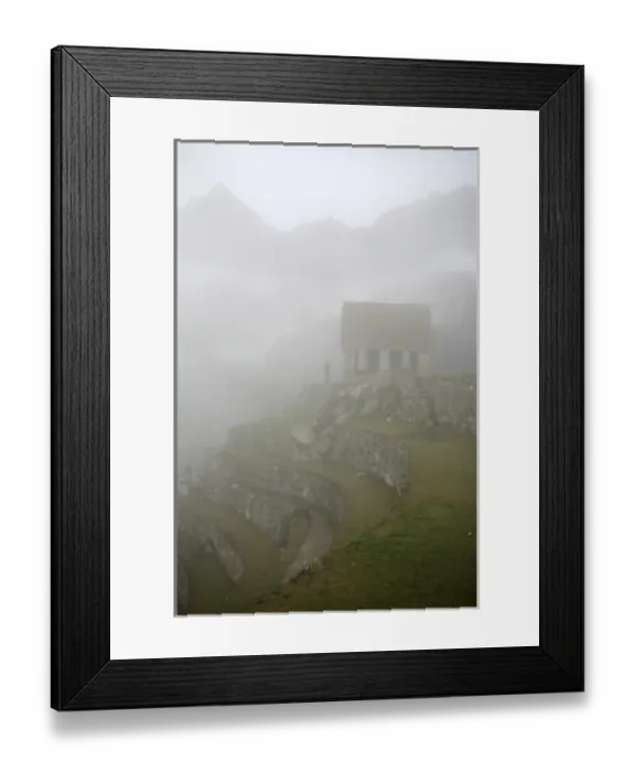 Framed Print : Latin America, Peru, Machu Picchu. The Gatehouse overlooking the citadel Framed Print : Latin America, Peru, Machu Picchu. The Gatehouse overlooking the citadel