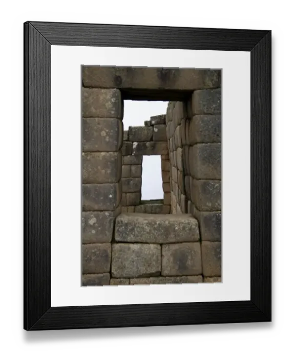 Framed Print : Americas, Peru, Machu PIcchu. The ancient citadel of Machu Picchu, a UNESCO World Heritage Site