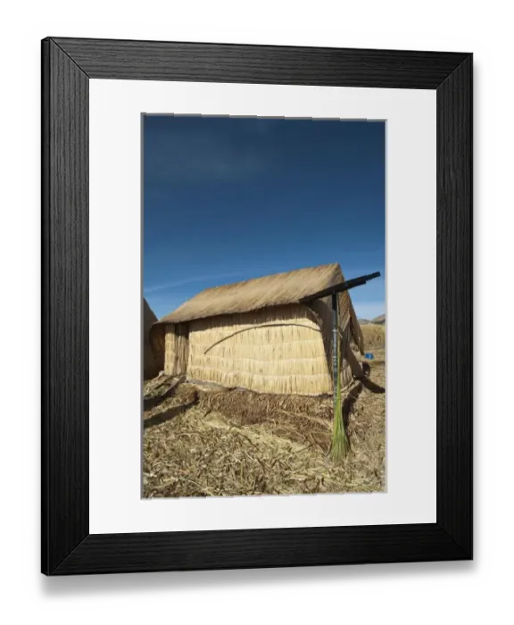 Framed Print : Peru, Lake Titicaca. Quechua or Uros Indian village on the floating Uros Islands Framed Print : Peru, Lake Titicaca. Quechua or Uros Indian village on the floating Uros Islands
