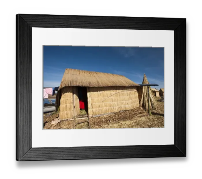 Framed Print : Peru, Lake Titicaca. Quechua or Uros Indian village on the floating Uros Islands Framed Print : Peru, Lake Titicaca. Quechua or Uros Indian village on the floating Uros Islands