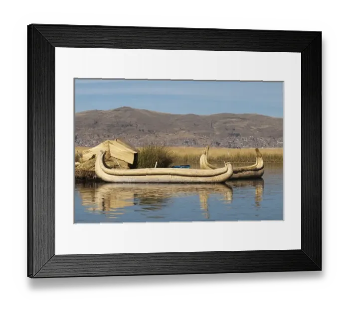 Framed Print : Peru, Lake Titicaca. Quechua or Uros Indian village on the floating Uros Islands Framed Print : Peru, Lake Titicaca. Quechua or Uros Indian village on the floating Uros Islands