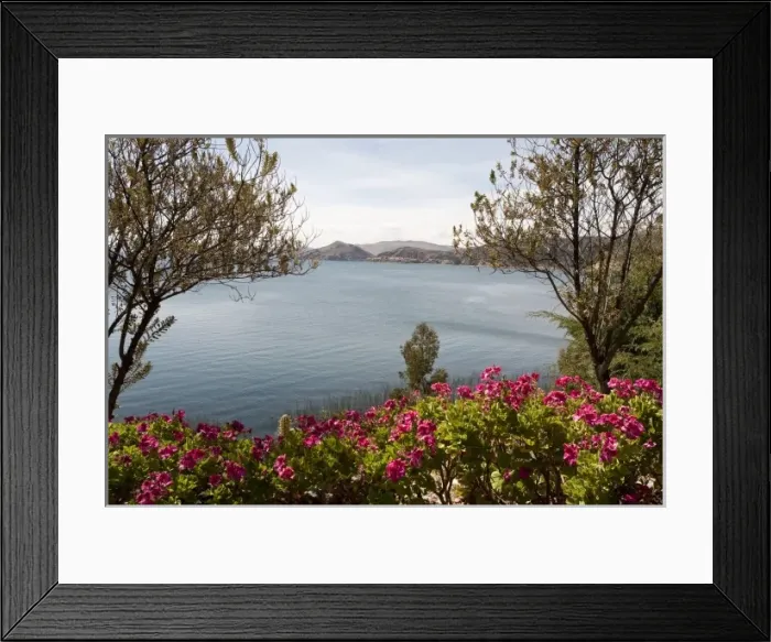 Framed Print : Peru, Lake Titicaca. Suasi Island Lodge Framed Print : Peru, Lake Titicaca. Suasi Island Lodge