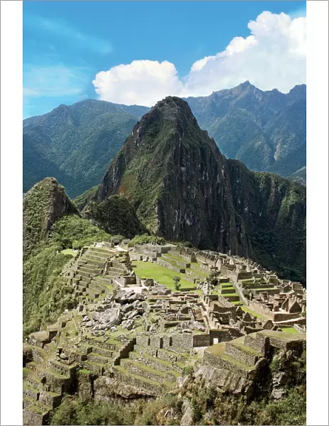 Peru, Machu Picchu, the ancient lost city of the Inca