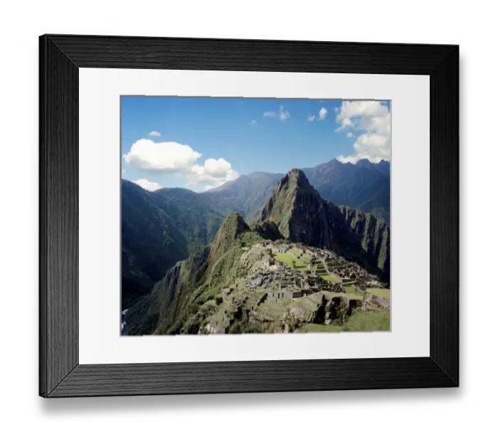 Framed Print : Peru, Machu Picchu, the ancient lost city of the Inca