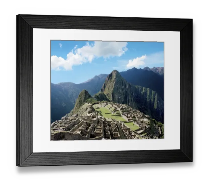 Framed Print : Peru, Machu Picchu, the ancient lost city of the Inca