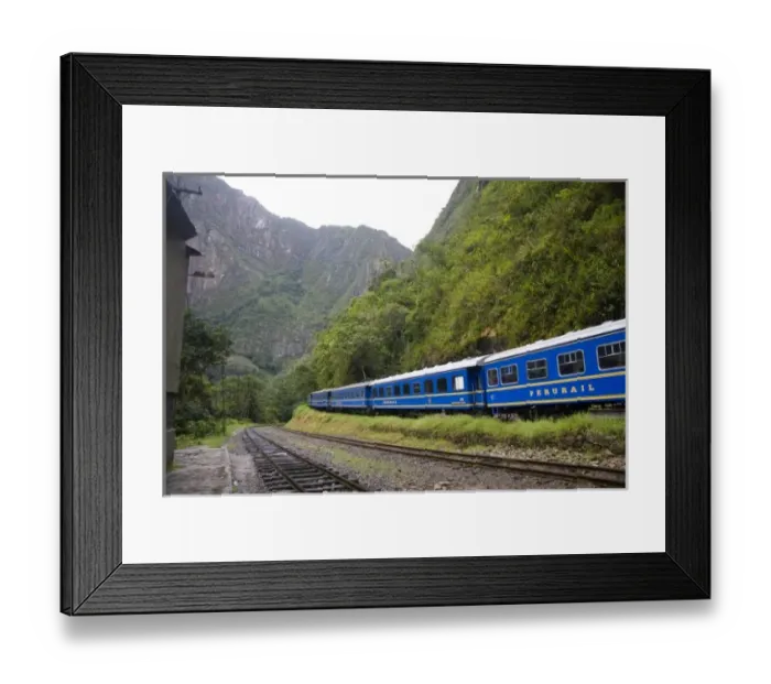 Framed Print : Aguas Calient, Peru. The city at the base of Machu PIccu, Aguas Caliente, is a small