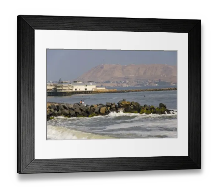 Framed Print : Lima, Peru. Miraflores, one of the beaches just minurtes outside of central Lima Framed Print : Lima, Peru. Miraflores, one of the beaches just minurtes outside of central Lima