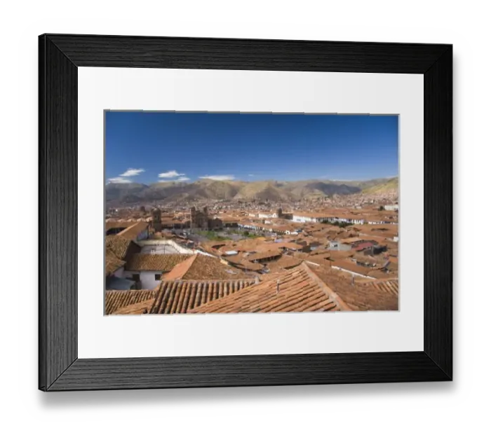 Framed Print : Lima, Peru. The high altitude city of Cusco (Cuzco). It is also the gateway stop