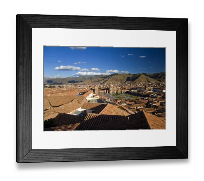 Framed Print : Lima, Peru. The high altitude city of Cusco (Cuzco). It is also the gateway stop Framed Print : Lima, Peru. The high altitude city of Cusco (Cuzco). It is also the gateway stop