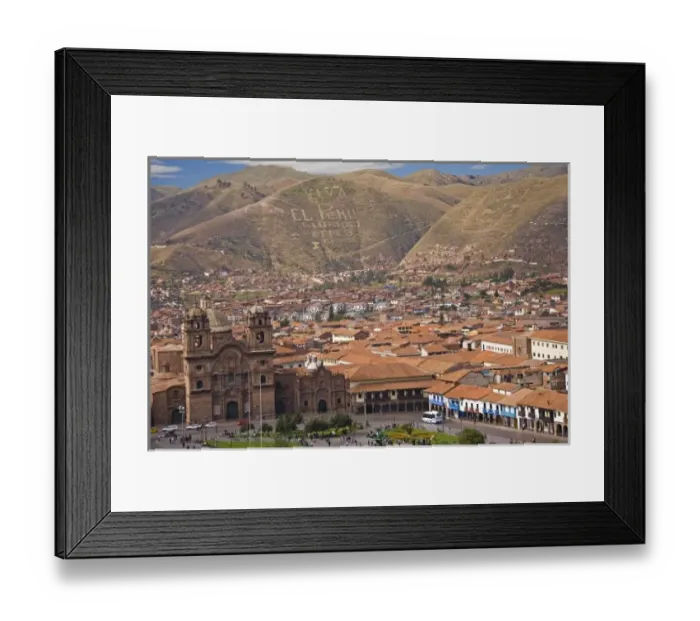 Framed Print : Lima, Peru. The high altitude city of Cusco (Cuzco). It is also the gateway stop