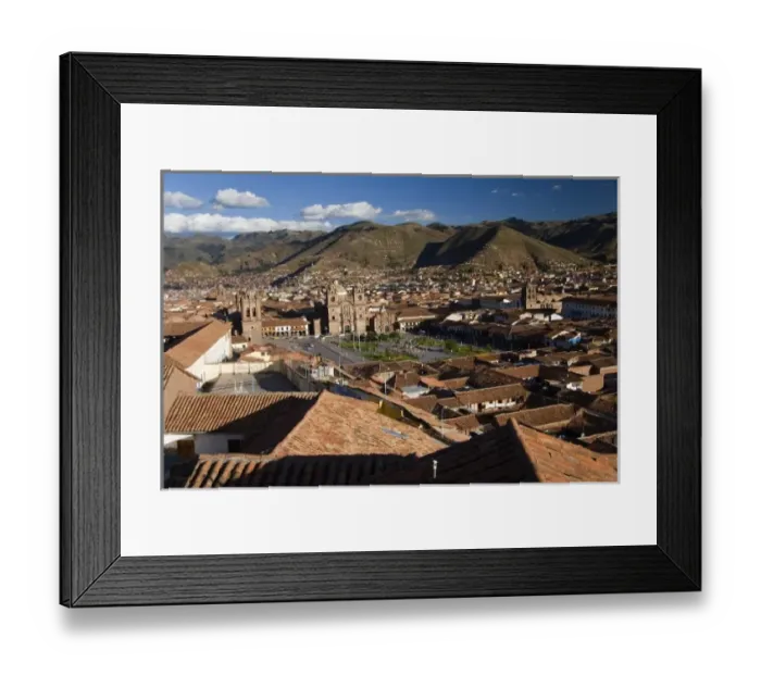 Framed Print : Lima, Peru. The high altitude city of Cusco (Cuzco). It is also the gateway stop