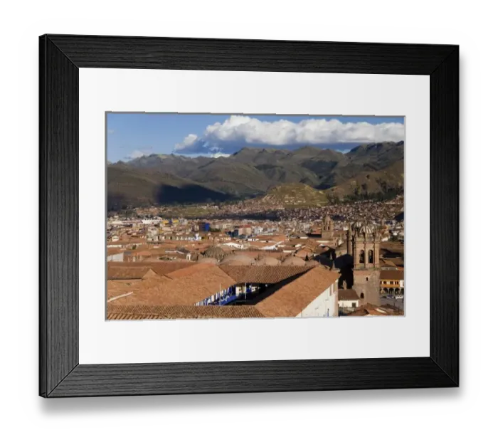 Framed Print : Lima, Peru. The high altitude city of Cusco (Cuzco). It is also the gateway stop