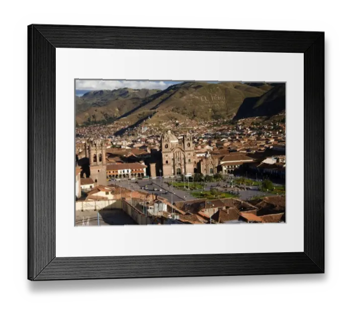 Framed Print : Lima, Peru. The high altitude city of Cusco (Cuzco). It is also the gateway stop