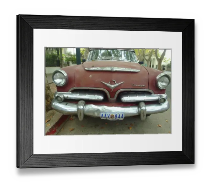 Framed Print : Uruguay, Montevideo, Old Car, Dodge Framed Print : Uruguay, Montevideo, Old Car, Dodge