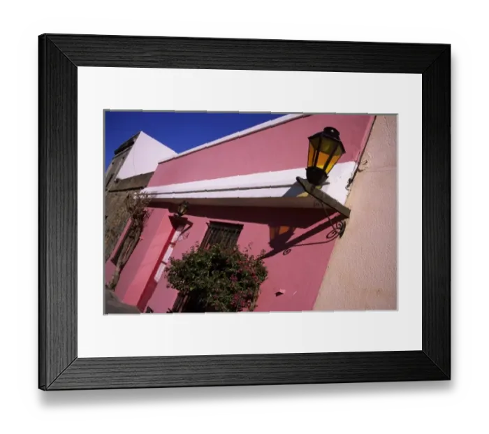 Framed Print : Colonia, Uruguay, Colonial era building in Barrio Historico