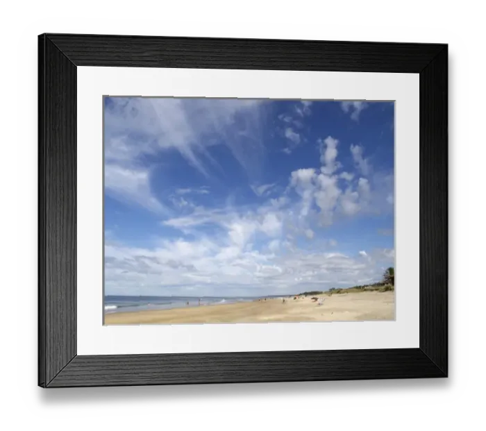 Framed Print : Uruguay, Maldonado, Bella Vista, the beach looking West