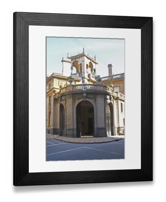 Framed Print : A late 19th century palace, now a government building in the Old Town Ciudad Vieja