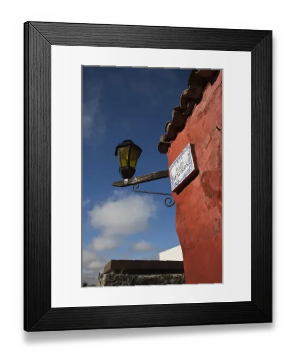 Framed Print : Uruguay, Colonia Department, Colonia del Sacramento. Building detail, Calle de Suspiros, morning Framed Print : Uruguay, Colonia Department, Colonia del Sacramento. Building detail, Calle de Suspiros, morning