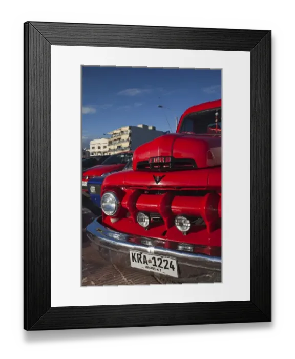Framed Print : Uruguay, Maldonado Department, Piriapolis. 1950s Ford pickup truck by Playa Piriapolis Framed Print : Uruguay, Maldonado Department, Piriapolis. 1950s Ford pickup truck by Playa Piriapolis