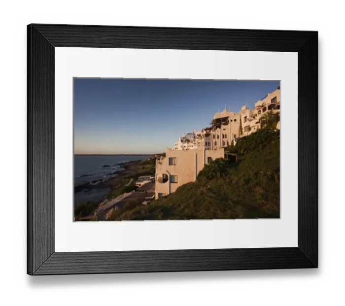 Framed Print : Uruguay, Maldonado Department, Punta Ballena. Casapueblo, hotel and art gallery of Framed Print : Uruguay, Maldonado Department, Punta Ballena. Casapueblo, hotel and art gallery of