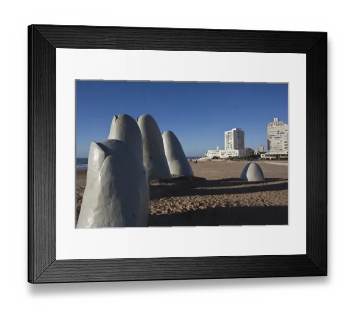 Framed Print : Uruguay, Maldonado Department, Punta del Este. Playa Brava: Chilean Artist Mario Framed Print : Uruguay, Maldonado Department, Punta del Este. Playa Brava: Chilean Artist Mario