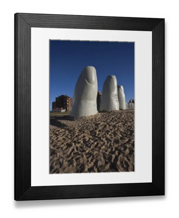 Framed Print : Uruguay, Maldonado Department, Punta del Este. Playa Brava: Chilean Artist Mario Framed Print : Uruguay, Maldonado Department, Punta del Este. Playa Brava: Chilean Artist Mario